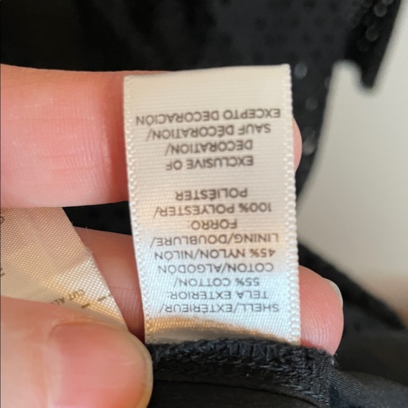 LOFT Black Long Sleeve Lace Dress Stevie nicks approved - Picture 7 of 8